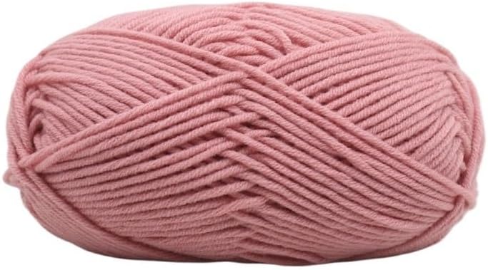 5 Rolls 2.5mm Ply Milk Blend Cotton Yarn for Crocheting Thick Hand Knitting Craft(31)