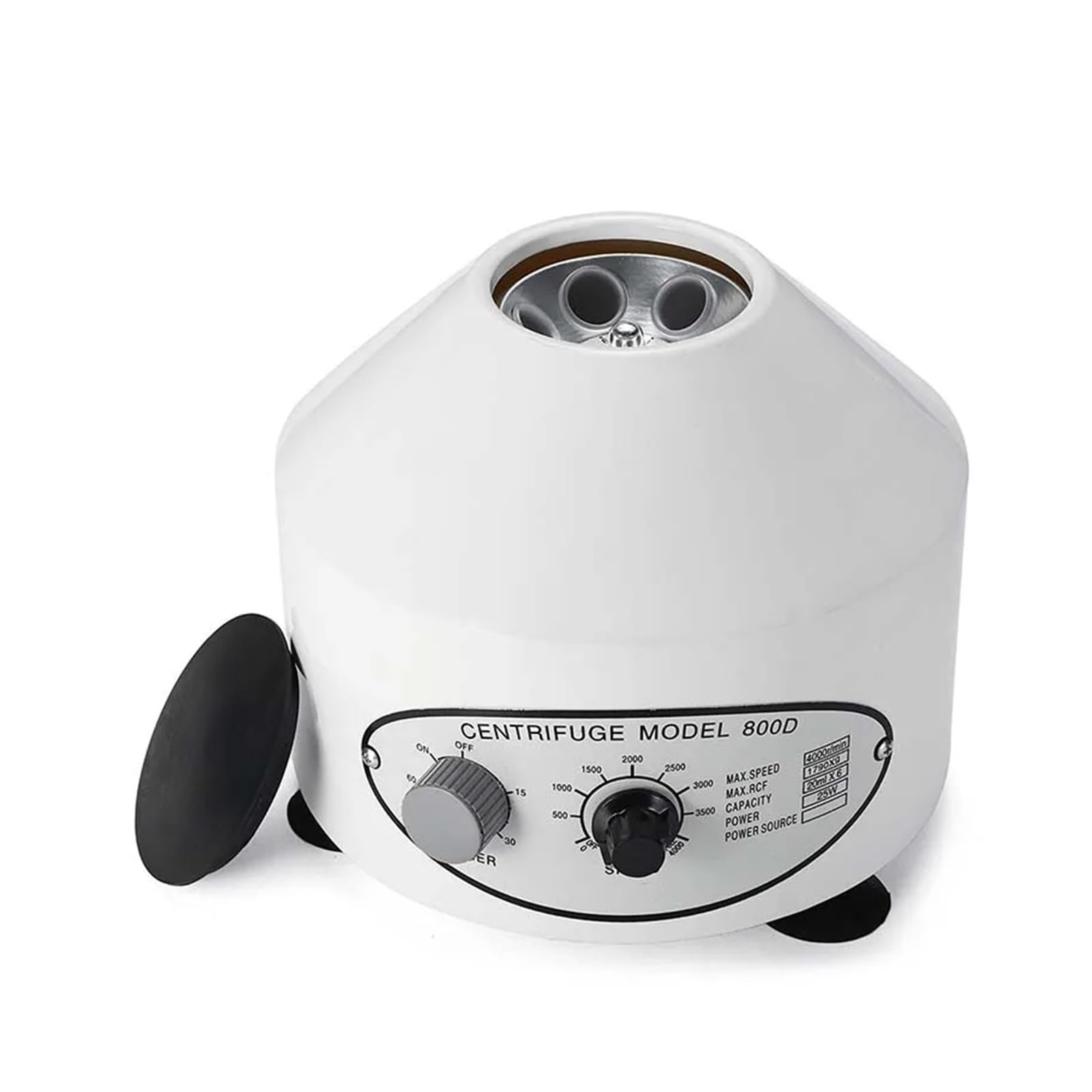 Centrífuga de Laboratorio eléctrica de 800D y 4000 RPM de Alta eficiencia, máquina de práctica médica, centrífuga de Escritorio(White)