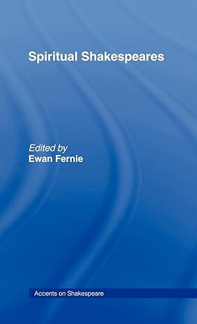 Spiritual Shakespeares (Accents on Shakespeare) book cover