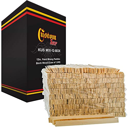 Image of Custom Shop Craft and Paint Sticks - 12 inch Inch Wood Stirrers /Paddles