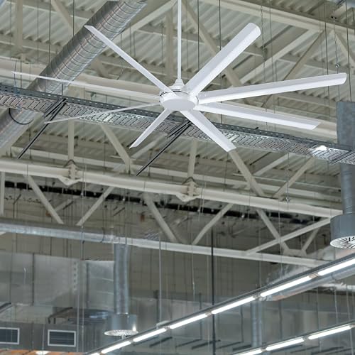Image of Westinghouse 7310000 HVLS Industrial Ceiling Fan, 100-Inch, White