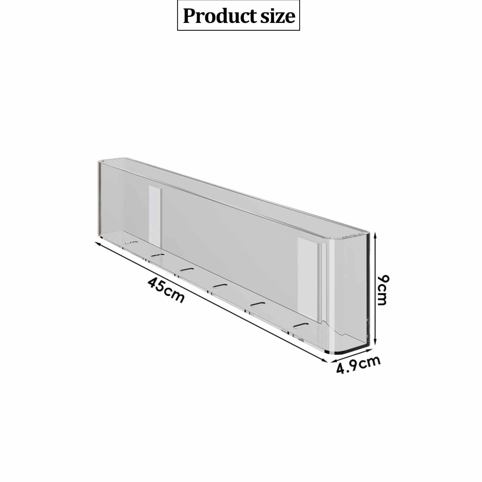 Porta brochure da parete, supporto in acrilico per dischi in vinile e riviste, scaffale sospeso per libri e materiale informativo, ideale per sala d'attesa, soggiorno (trasparente)(4 Pack)