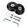 LOTOWELZON 2 Wheels Sets Luggage Suitcase Replacement 70mm Inline Skate Wheels wABEC 608zz Rubber Swivel Caster Bearings Repair Kits 70  24mm2.75" x 0.94"