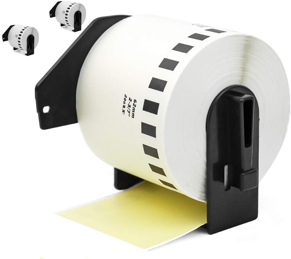 Compatible with Brother DK-2205 Continuous Paper Tape Labels DK22205 62mm x 30.48m(2-3/7" x 100') for QL-820NWB QL-710W,3Roll Non-Detachable Cartridge