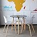 GreenForest Acrylic Ghost Chairs Clear Dining Chairs with Crystal Transparent Seat,Modern Mid Century Dining Chairs Set of 4, Plastic Shell Accent Side Chairs for Kitchen,Lounge