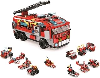 Bloco de Montar Caminhão de Bombeiro 558 Peças Cubic Multikids – BR1200