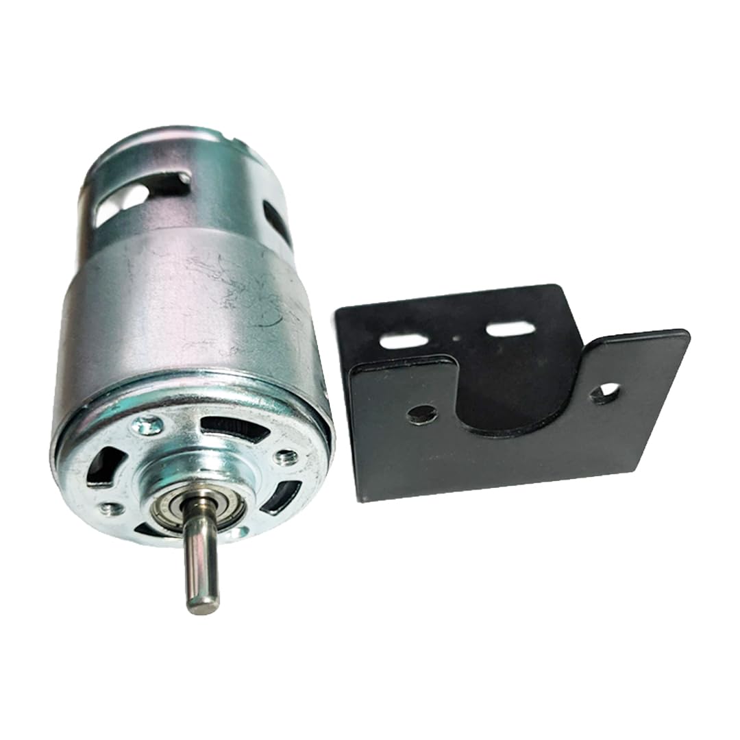 AUEMONIX RS 775 DC motor with ball bearings, 5mm round shaft, high speed, high torque,10000 RPM,12-24V (RS 775 DC Motor With Mounting Kit)-picture-23