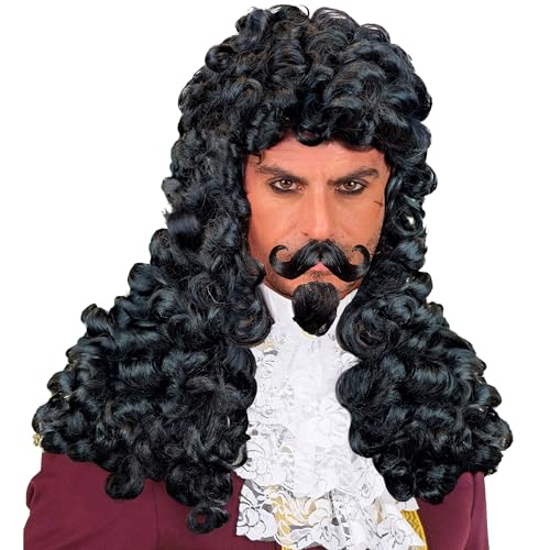 Générique - Pe635 - Perruque Pirate Avec Bouc Et Moustaches - Taille Unique
