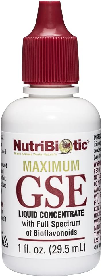 Maximum GSE, 1 Oz Liquid | Grapefruit Seed Extract Premium Concentrate with Bioflavonoids | Highly Potent, Vegan, Gluten Free & Non-GMO