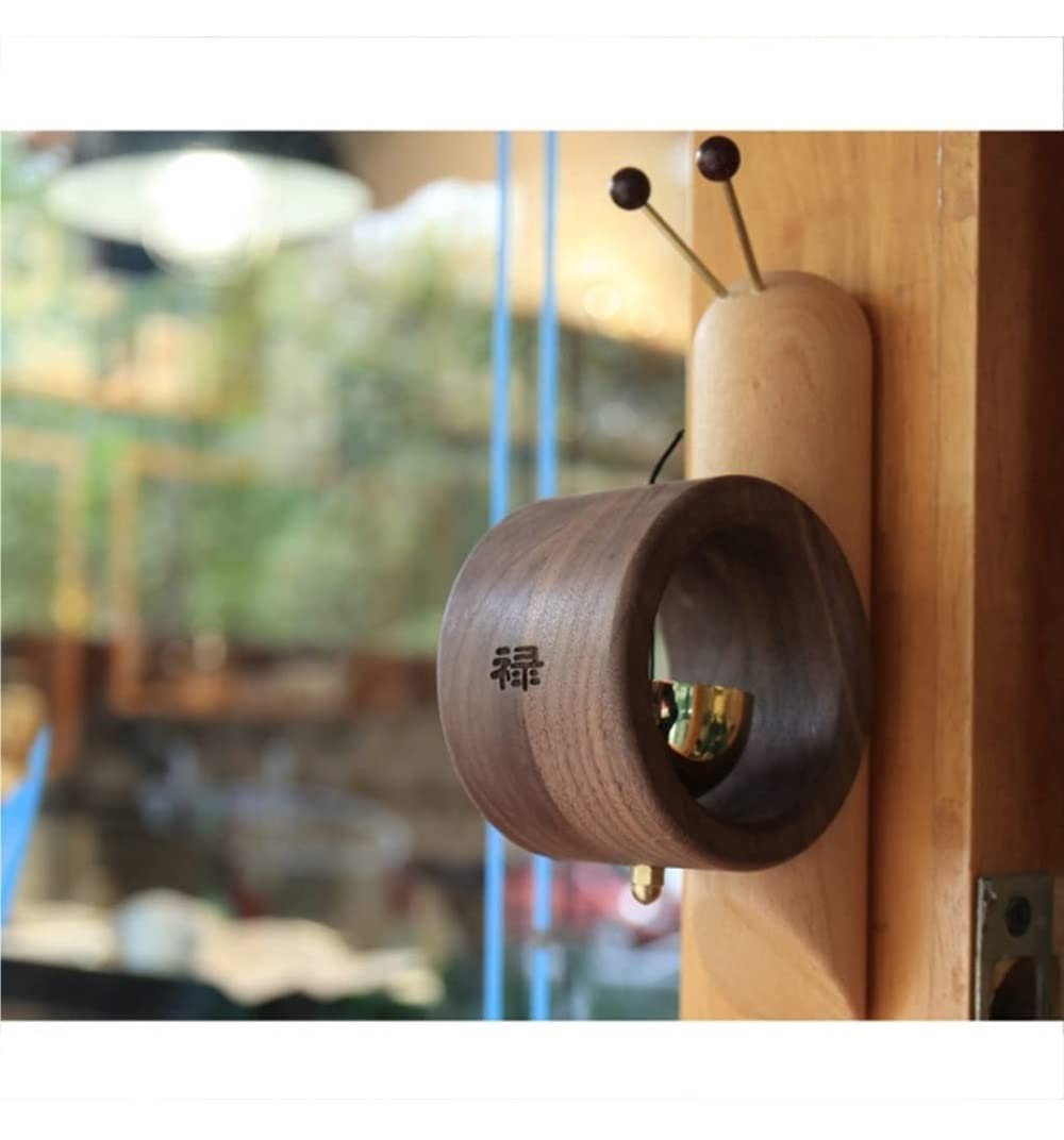 Carillons éOliens Escargots Sonnette Style Japonais en Bois Laiton Carillon À Vent Doornocker Suspendu pour Le Décor D'entrée DéCoration IntéRieure ExtéRieure