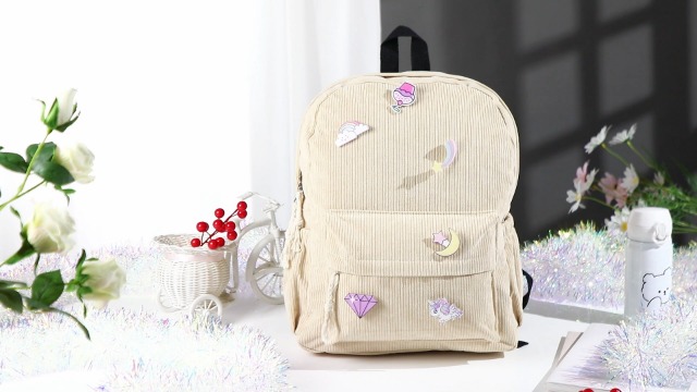 Amazon.com: Unineovo Corduroy Backpack, 14 inch Laptop Bag with