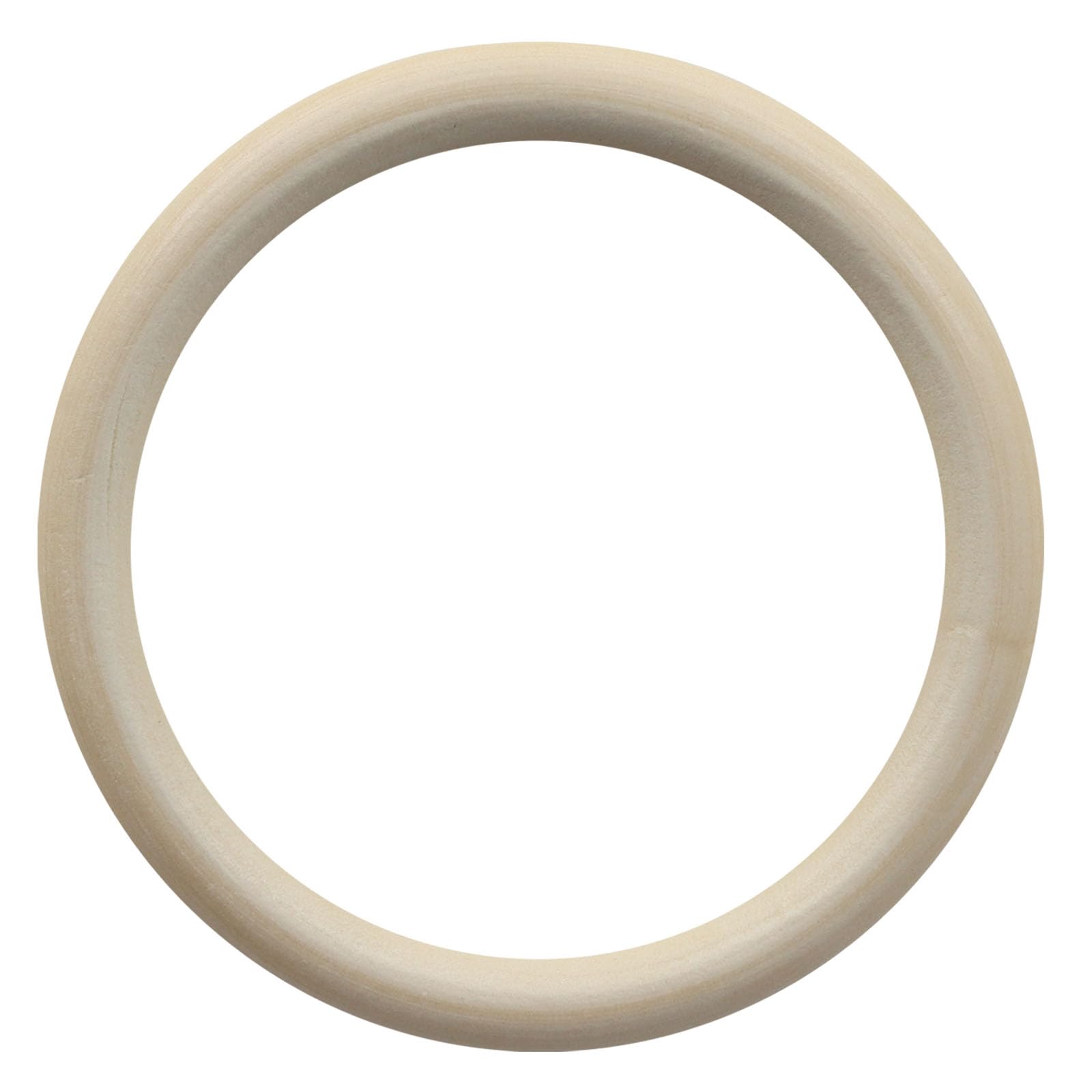 Anneaux en bois pour macramé de 10,2 cm en essence naturelle pour art mural épuré