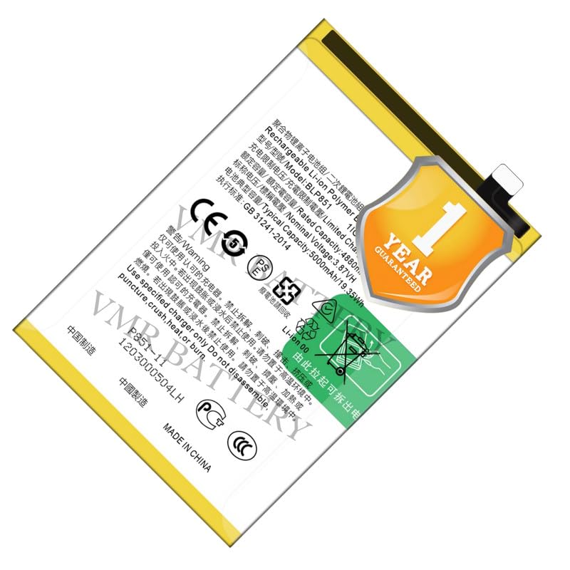 Image of Original BLP851 Battery Compatible for Oppo A74 4G (CHP2219) | A95 4G (CHP2365) | F19 (CHP2219, CPH2219) | F19s (CPH2219, CPH2223) | Reno 6 Lite (CPH2365) - (5000mAh) - 1 Year Warranty K7
