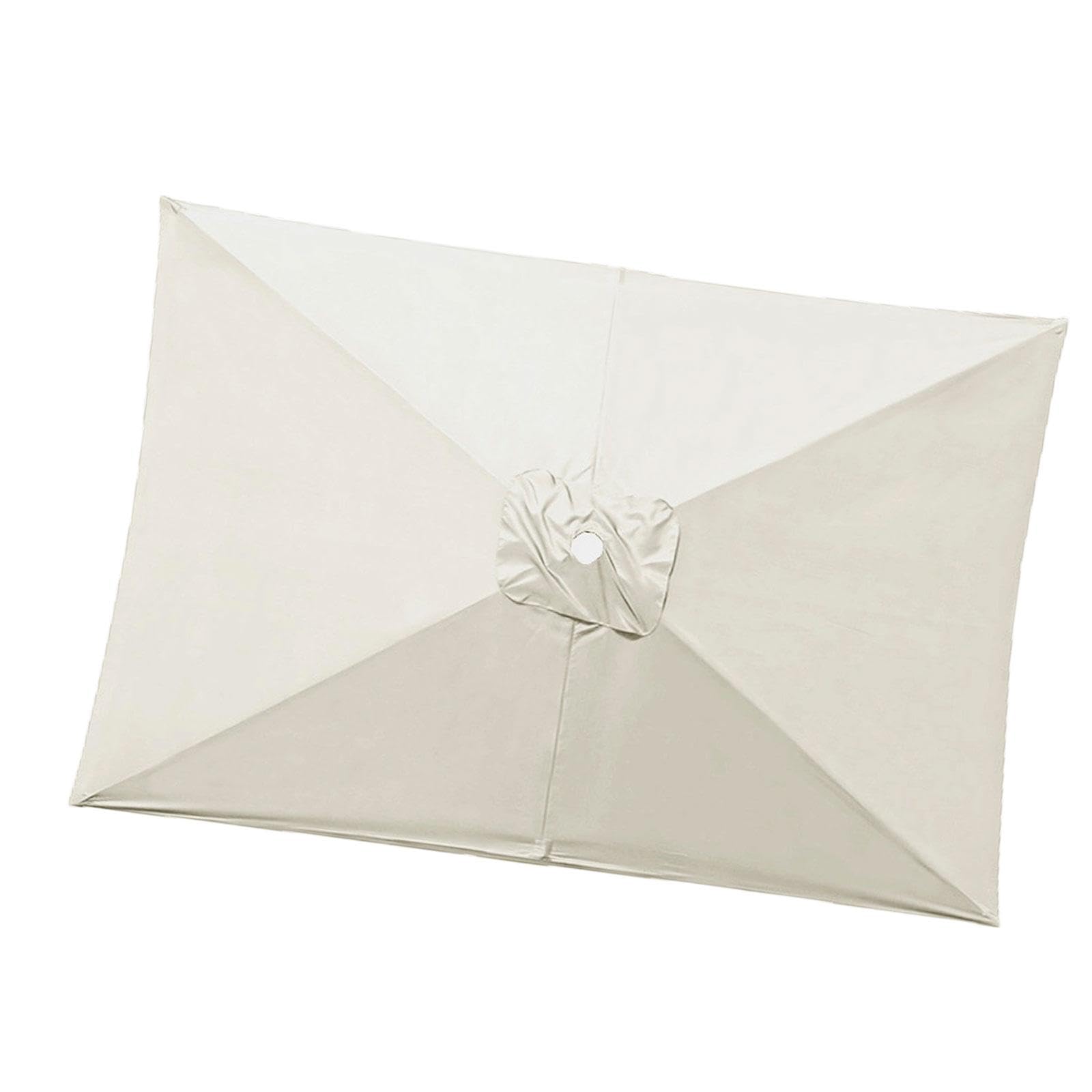 bnf® Umbrella Replacement Canopy 200Cmx300Cm Waterproof For Outdoor Use Home Deck Beige White | Umbrellas | Garden Structures & Shade | Yard, Garden & Outdoor Living-image-49