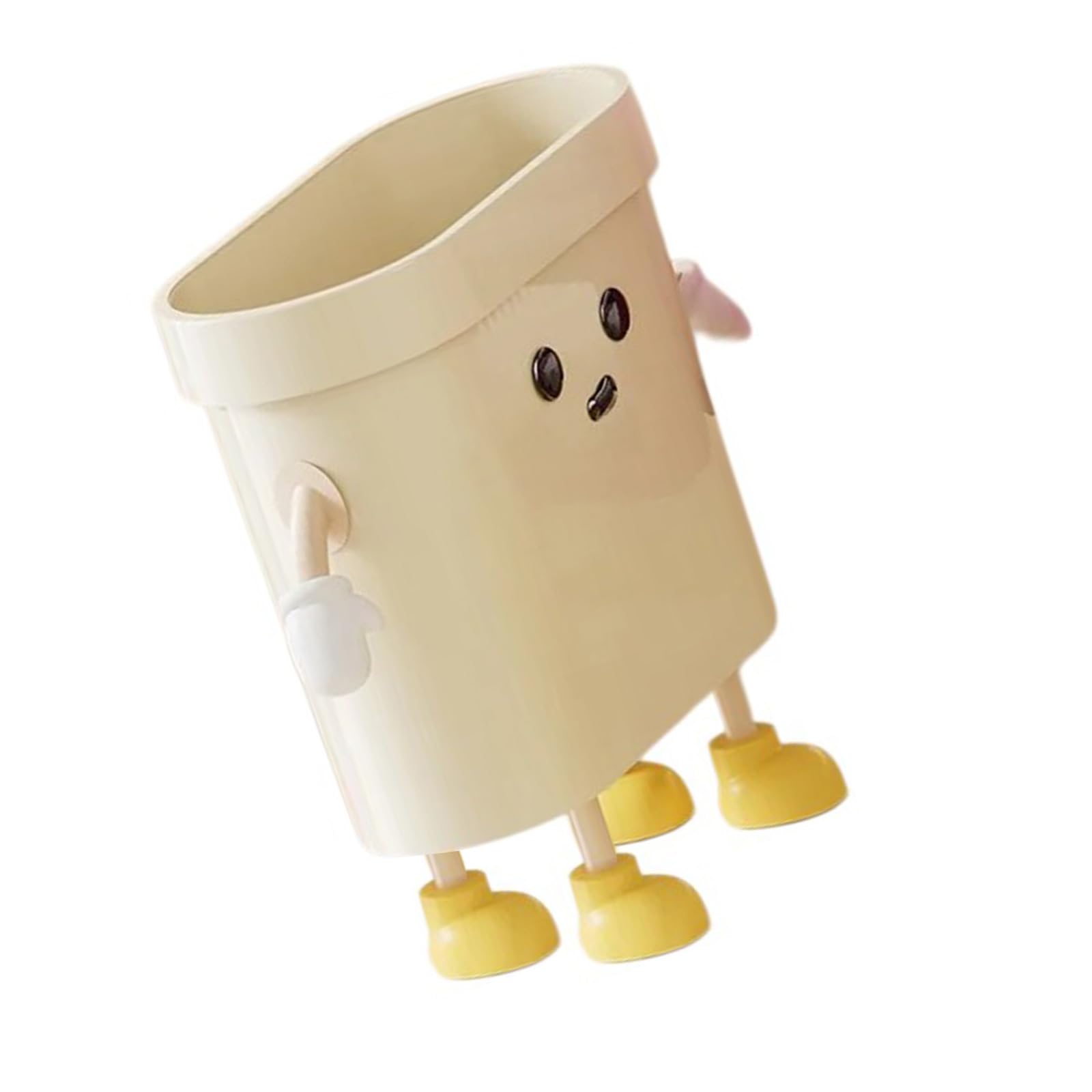 Buxuaaaa Waste Basket with Pressure Rings Fixation Waste Container Trash Can for Kitchen, Bath, and Bedroom Bedroom Garbage Can