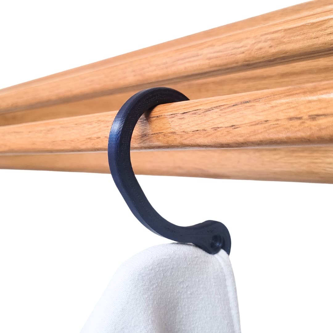 JCI-Hoodie Hangers Hooks(10 Pack) | Pants Hangers | Hat Hanger | Coat Hanger | College Dorm Essentials | Hanger for Everything (Navy Blue)