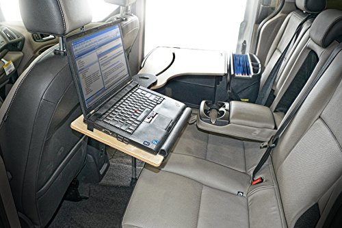 Autoexec Aue10008 Reach Desk Elite-01 Bs Vehicle Desks Black/Grey/Birch Reach Desk Elite With Extended Arm (Backseat) #TOP1