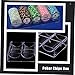 ifundom 1pc Box Chip Rack Clear Container Poker Chip Holder Tray Poker Chips Numbered Poker Chip Holder Display Mat Poker Chip Tray Shelf Dividers Storage Bins with Lids Poker Dice Acrylic
