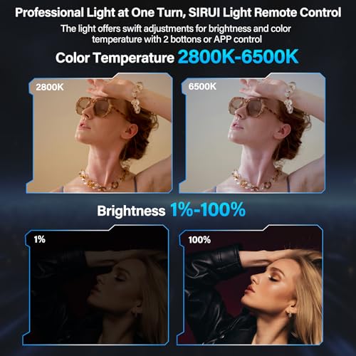 Image of Sirui C150X Handheld Pocket Bi-Color LED Light (Combo Kit)