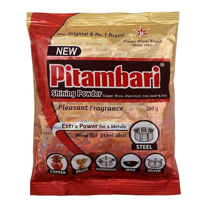 Pitambari Shining Powder For Six Metals (Copper, Brass, Aluminium, Iron, Silver & Steel), Copper and Brass Shine Powder for Puja Utensils - (Pack of 1, 1 Kg) (B0CT3N6VYG) Amazon Price History, Amazon Price Tracker