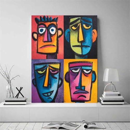 Affiche de décoration d'intérieur impression sur toile abstrait 70x100cm - 2
