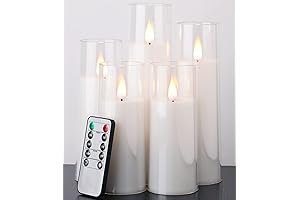 Pure White LED Pillar Candles by amagic