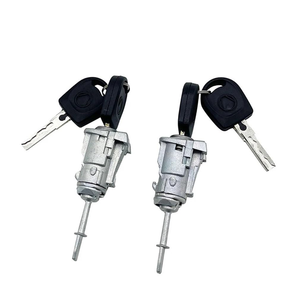Hzsmyxgs One Color Car Door Lock 3B0837167 3B0837168 Compatible With Vw For Passat B5 3B 1996-2005 Front Left Right Door Lock Cylinder Key