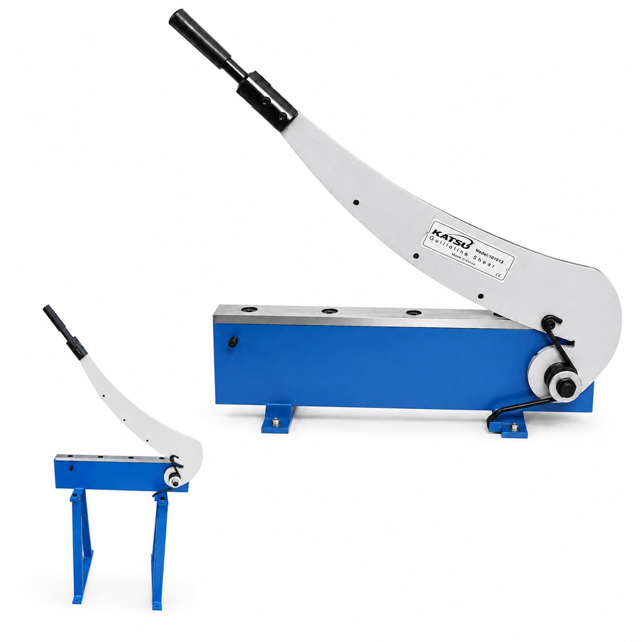 Katsu Tools Katsu Sheet Metal Guillotine Shear 500Mm Bed Width Heavy Duty Manual Lever Guillotine Cutter Cropper For Cutting 1.5Mm Thickness Steel Sheet Plate 165163