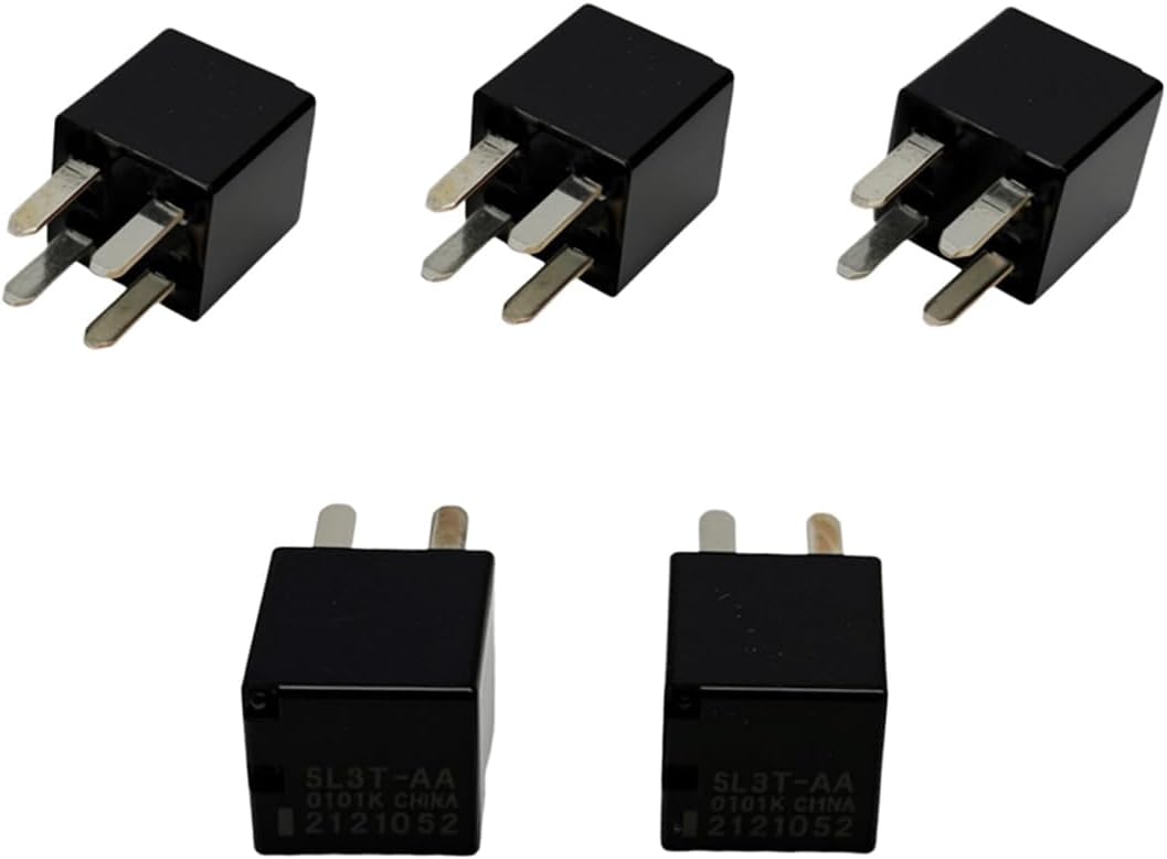 5pcs Automotive Relay 12VDC 20A 4-Pin 5L3T-AA Compatible with 2004-2020 F-150 2013-2019 Escape 2011-2019 Explorer