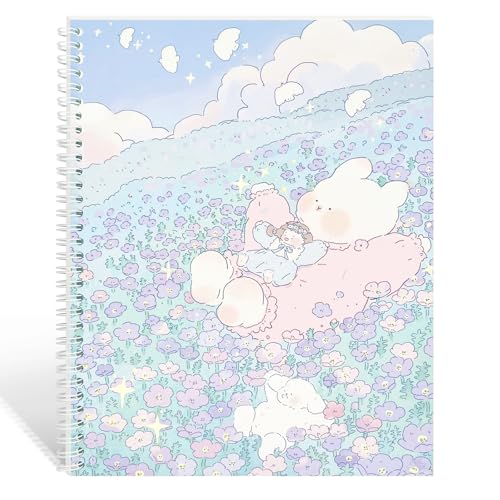 YUATCYA Álbum Reutilizable Grande 8.5x11 para Colección y Almacenamiento de Stickers, Azul | Cuaderno Organizador con 40 Hojas de Papel de Desprendimiento Tamaño Carta para Adultos (Hillside) miniatura 1