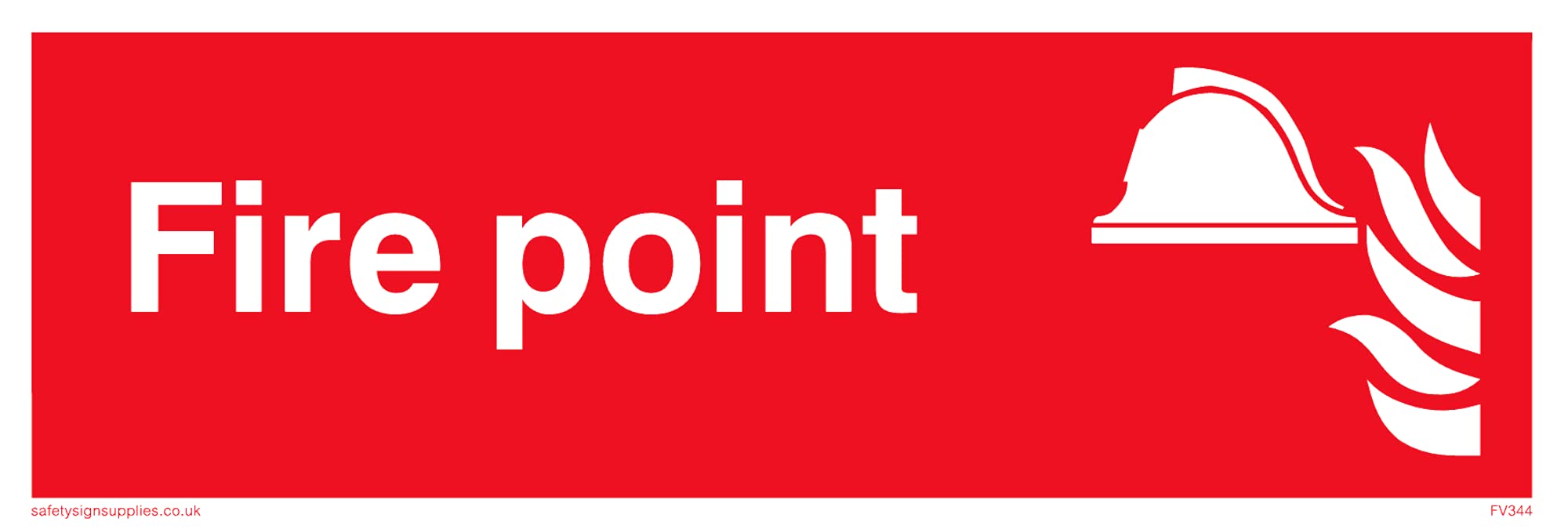Pack of five - Fire Point Sign - 150x50mm - L15