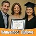 Custom Homeschool Diploma Personalized High School Diploma Education Certificate of Degree with Holder Perfect for Commemorations or Educational Gifts (Type-4)