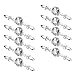Sumnacon Drawer Dresser Knobs Pull Handles - Crystal Glass Diamond Decorative Knobs with Plate, Cabinet Cupboard Door Knobs with Screws for Kitchen Bathroom Office Decoration Pack of 10