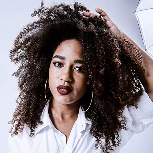 Hyoujin 22" Canvas Wig Head Cork Block Head Mannequin Head With Mount Hole,Come With Table Clamp For Display Styling Wigs Making Kit(Light Brown) #TOP7