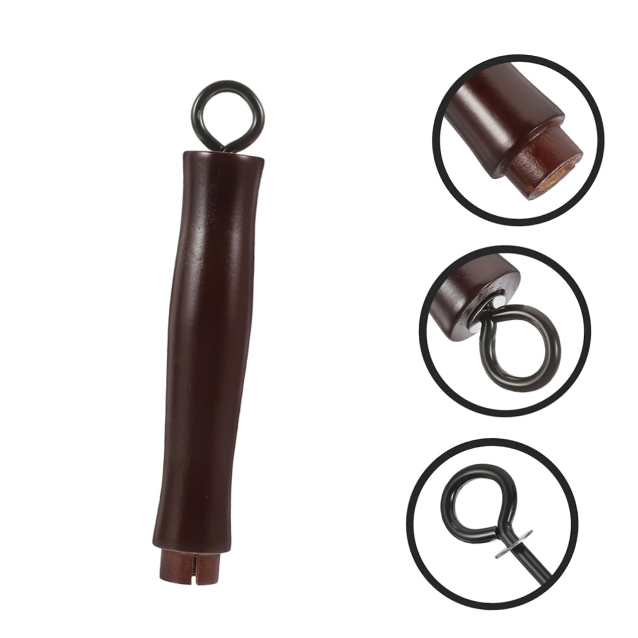 KICHOUSE Detachable Handle for Pots Removable Pot Handle Wooden Grip for Cookware