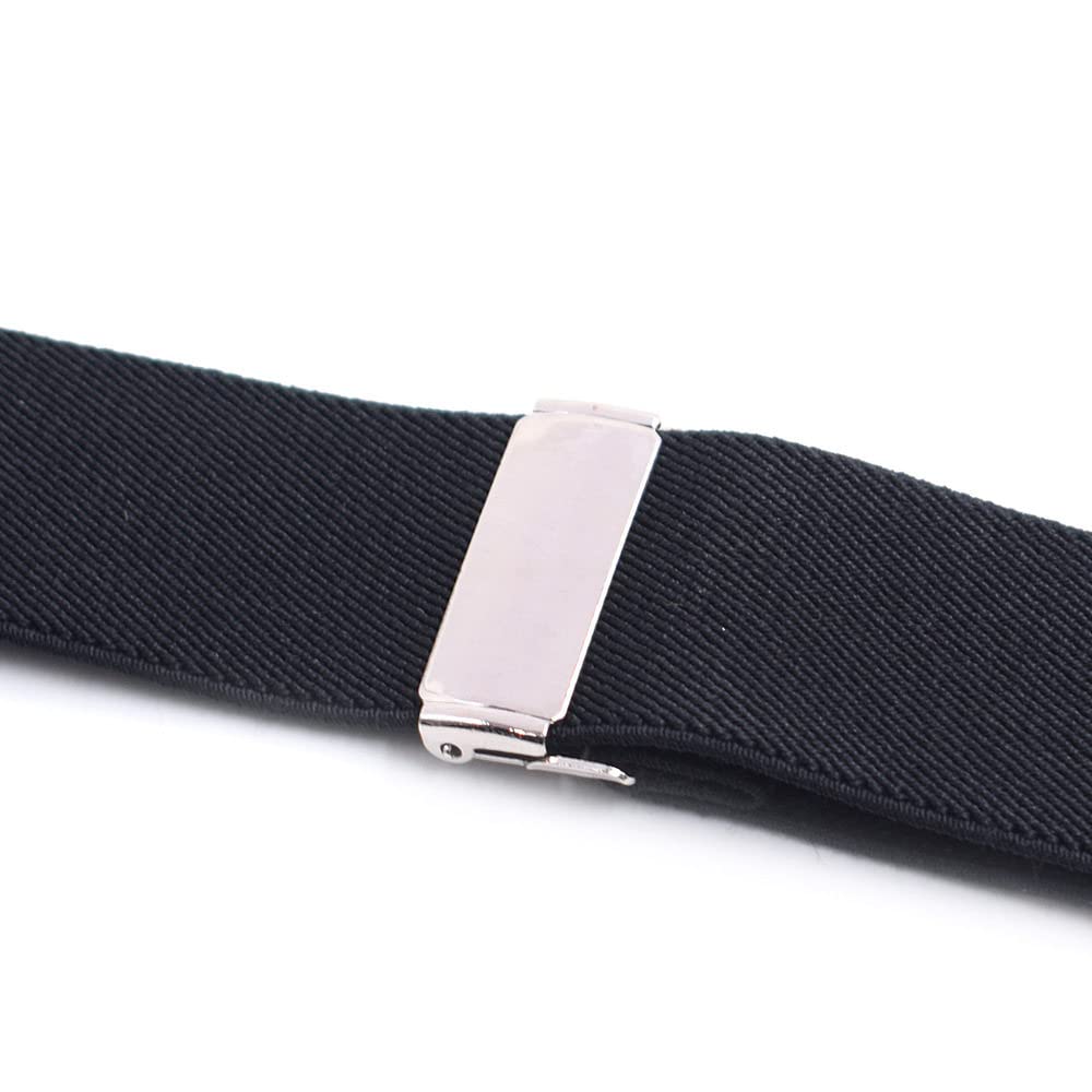 Hombres Tirantes Tirantes， Tirantes de trabajo Vintage for camisa de hombre, 4 ganchos a presión, resistentes, grandes, altos, en forma de X, 3,5 Cm de ancho, pantalones elásticos ajustables, tirantes