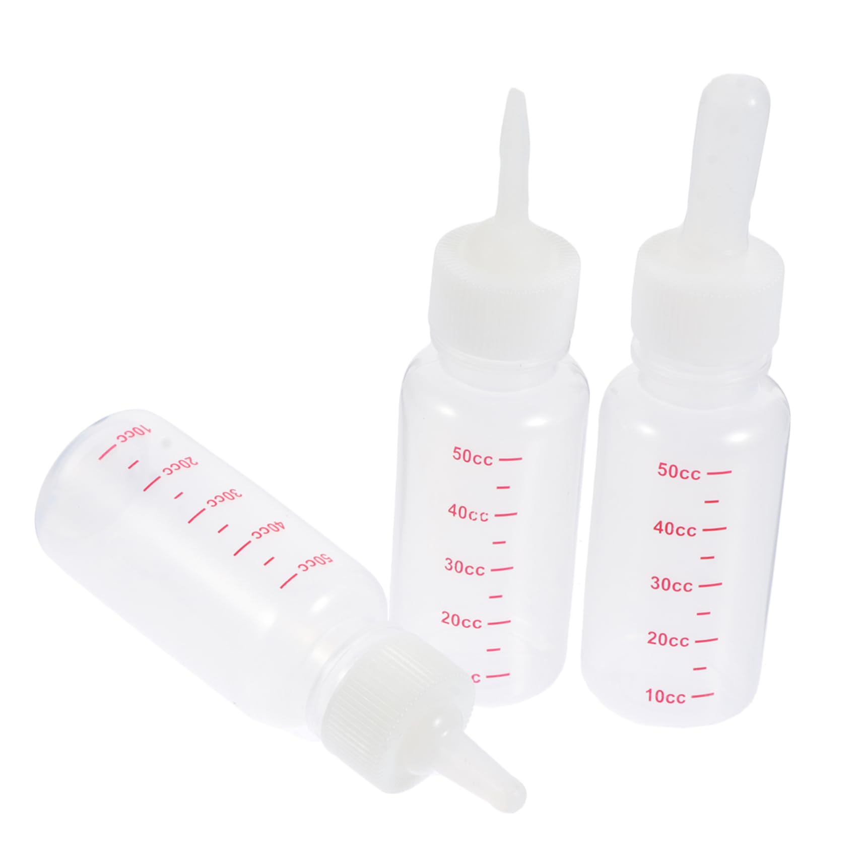 POPETPOP Kitten Bottle Pet Feeding Bottle Set Nursers Reusable Easy Cleaning Supple Pacifier for Puppies Lightweight for Outdoor Use