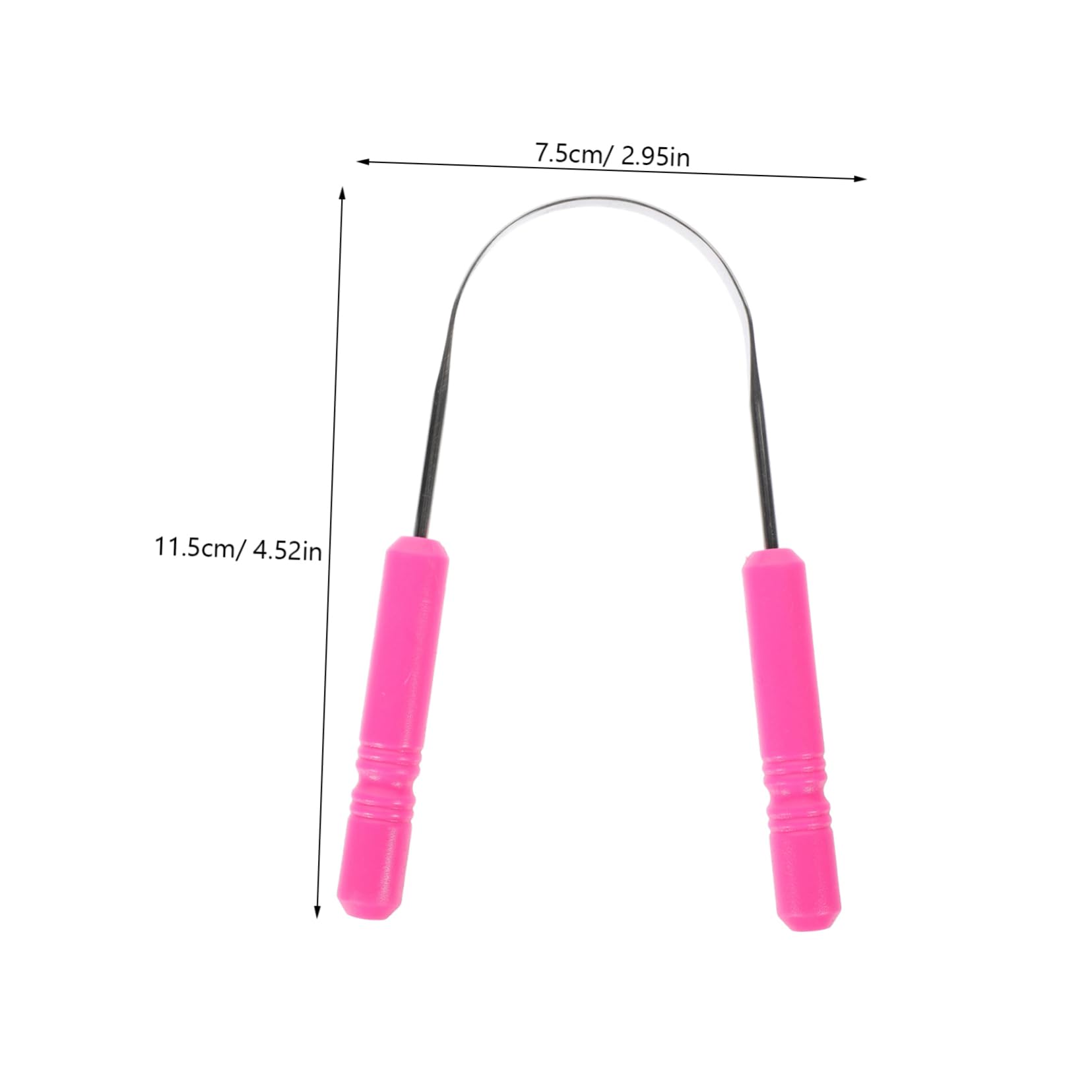 Anneome Tongue Scraper Cleaning Scraper for Tongue Breath Freshening Sturdy Metal Oral Care Tool Portable