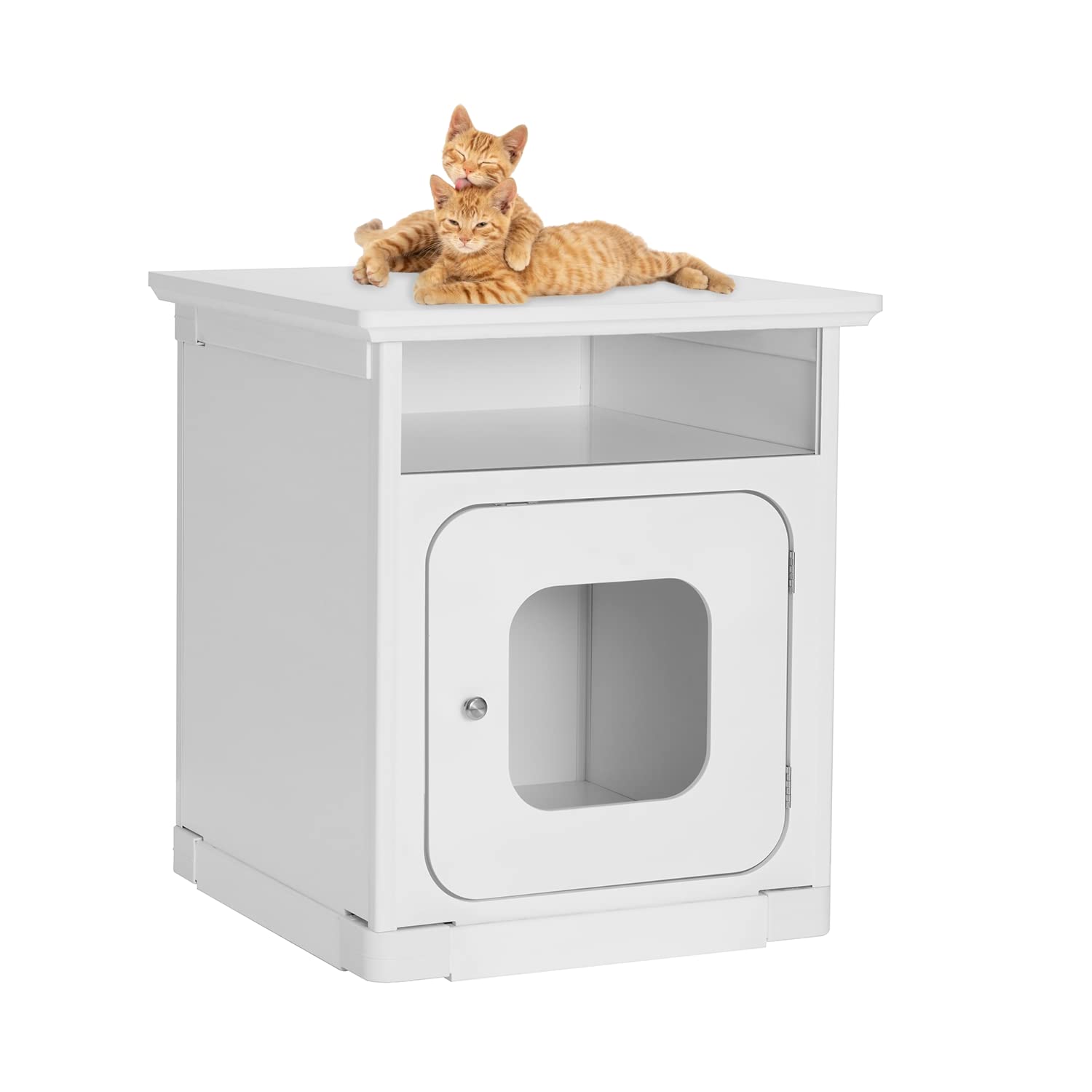 Buy YOLENY Cat Litter Box Enclosure, Hidden Cat Washroom with Storage
