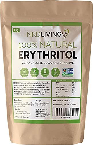 100% natuurlijk erytriet 2 kg | suikervervanging met nul calorieën - Afbeelding 4