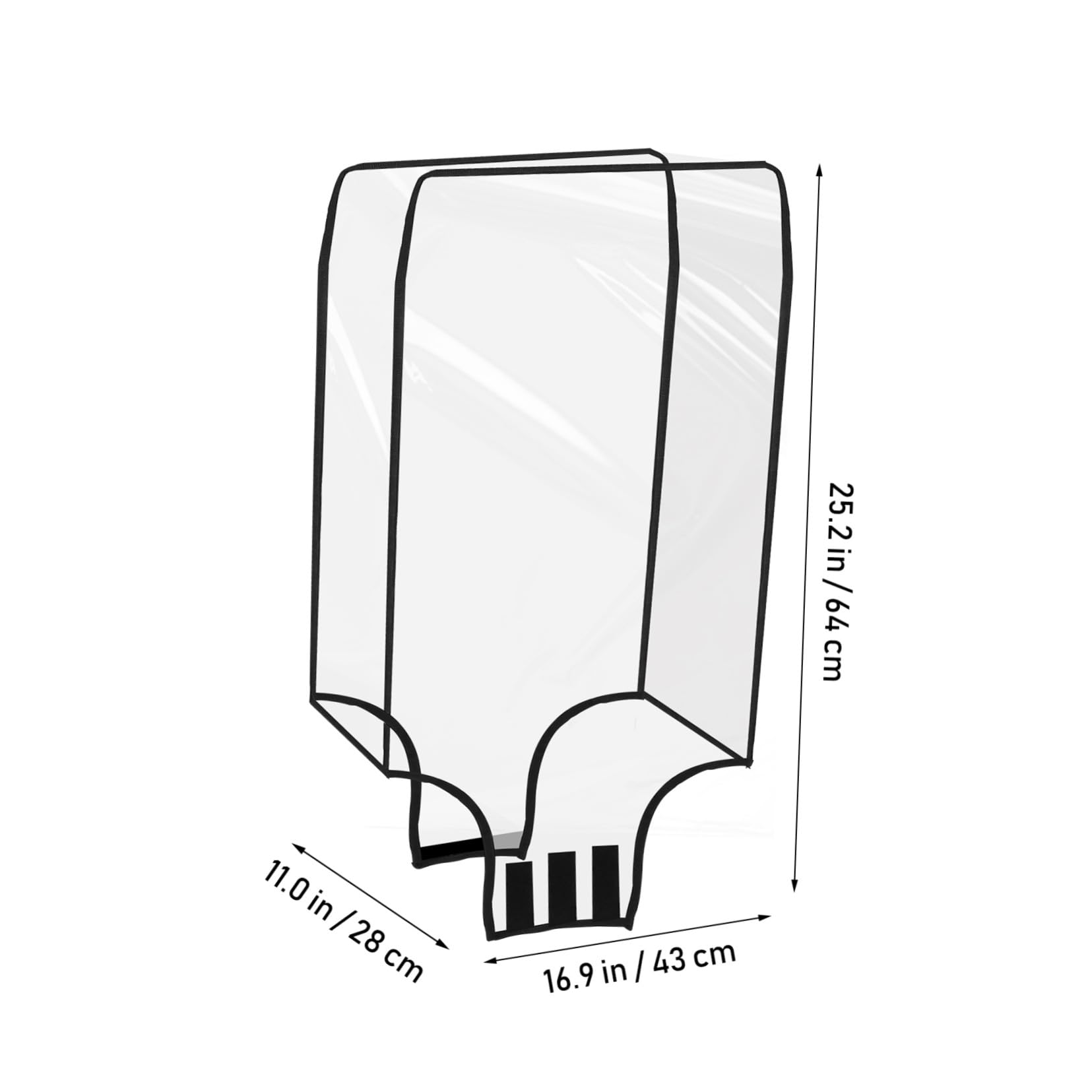 Healeved 2pezzi Copertura Trasparente Per Valigia in Pvc Ispessito Di Protezione Per Valigia Da Copertura Protettiva Trasparente Per Bagaglio Mano