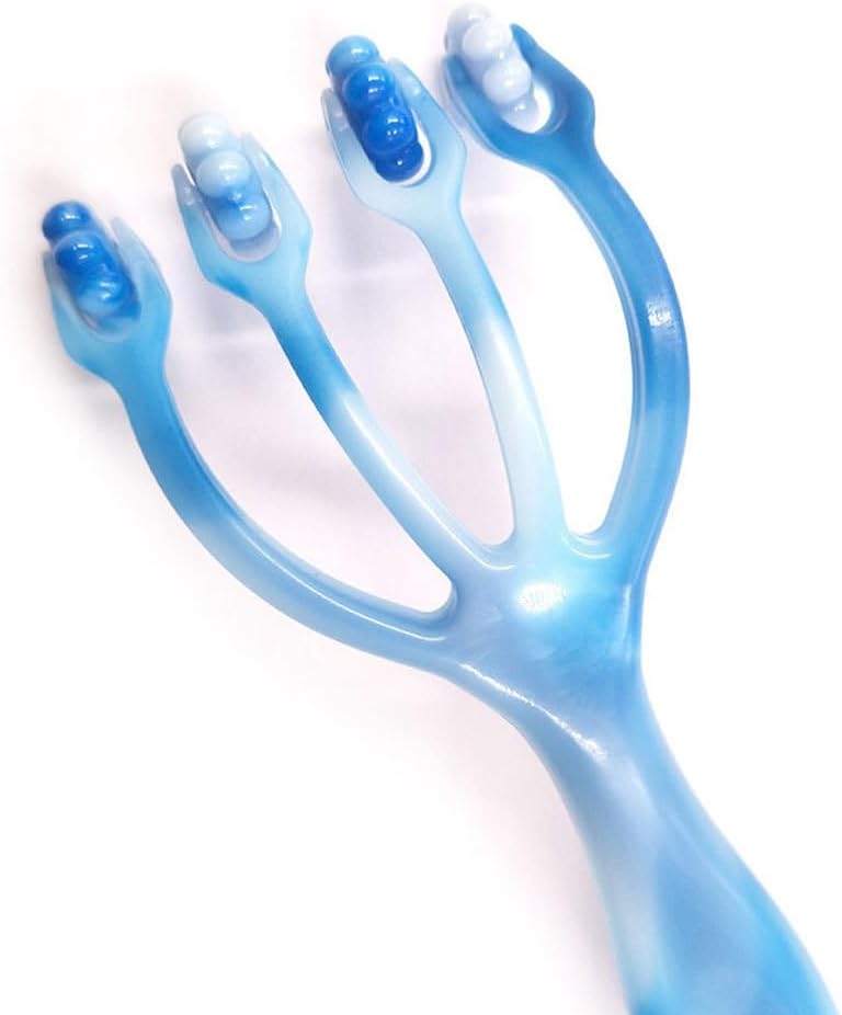 Healifty Handheld Four Claws Roller Massager 7.48 Inch Compact Muscle Massage Tool for Neck Foot Body Head Relief Portable Design - Image 3