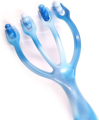 Miniatura 3 de Healifty Rodillo de masaje de cuatro garras de 7.5 pulgadas, herramienta de masaje muscular de mano para cuello, espalda, piernas y alivio del dolor