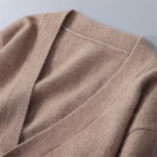 Men's Cashmere Cardigan Sweater Men Casual V-Neck Loose Knit Cardigans2