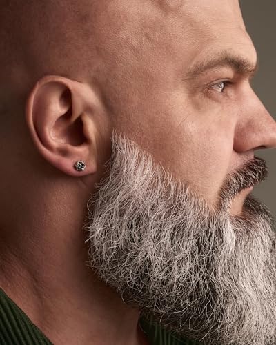 Pendientes vikingos de plata 925 LABIRINTO el regalo unisex perfecto de talla única 6