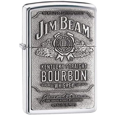 Zippo Jim Beam Polished Chrome Lighter Cover