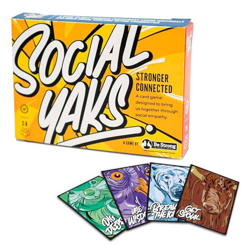 Social Yaks Conversation Cards - Open Up Game for Families,