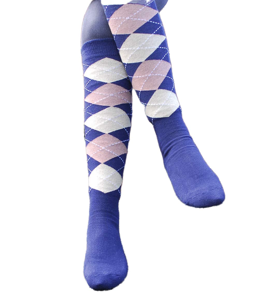 Rhinegold Cool & Dry Cushioned Sole Riding Socks - Grey/Pink