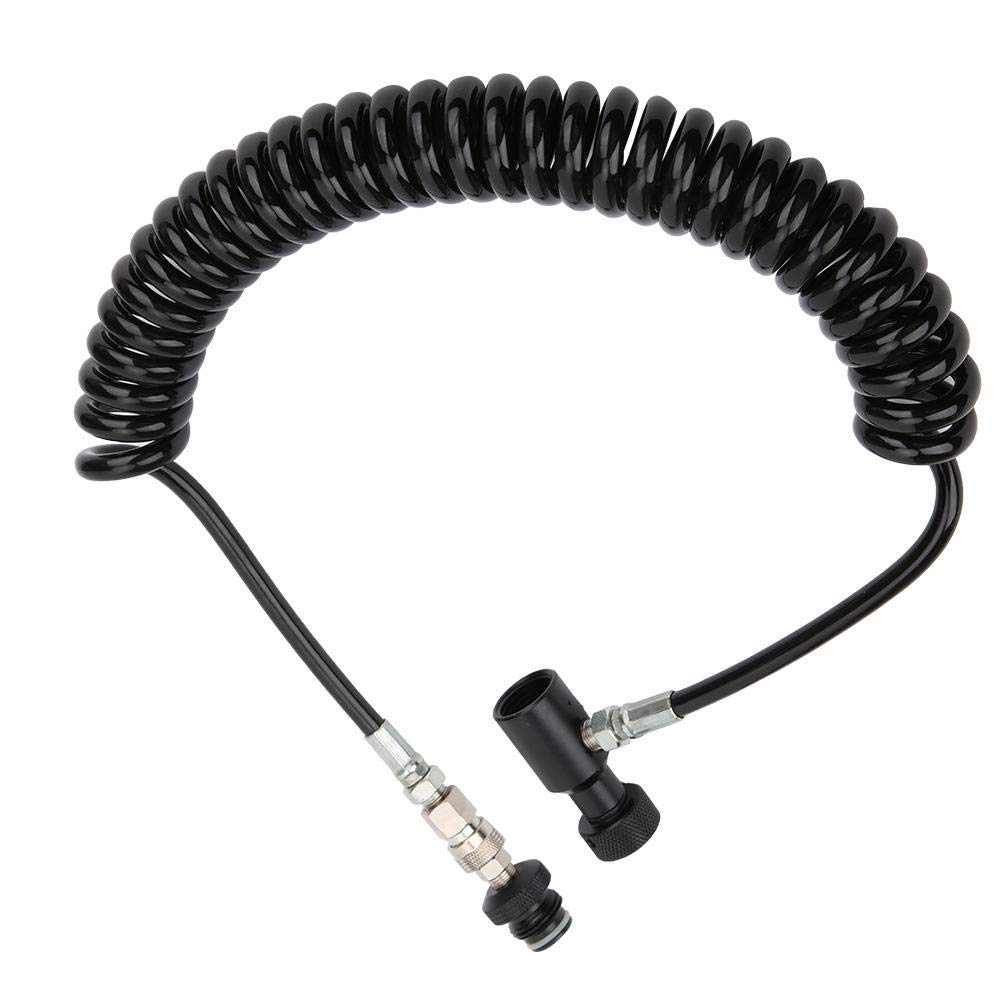 Tubo Subacqueo in Alluminio con Manometro 3000psi per Immersioni e Paintball - Tubo Antipiega Anticorrosione per Attrezzatura Subacquea e Accessorio Professionale Paintball