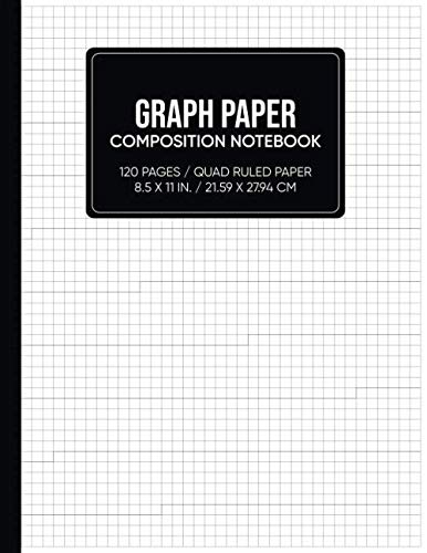 Amazon.co.jp: Graph Paper Composition Notebook: 120 page 8.5 x 11 Quad ...